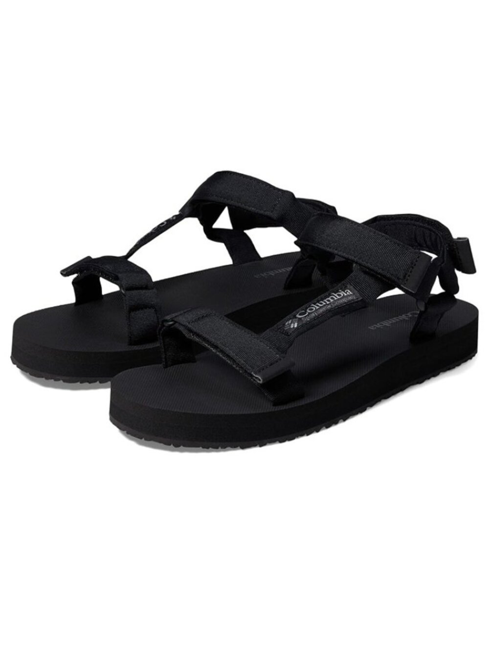 New Mens Columbia Breaksider Sandals Sz 9 Black Strap Shoes